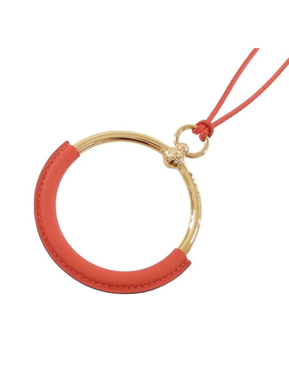 Hermes Loop Necklace Pink